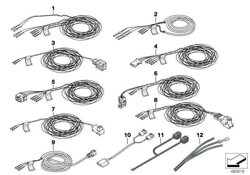 Genuine BMW 61129387545 Repair Cable For Rollover Sensor (Inc. 428i, 440iX & 420d) | Duco Car Parts UK UK Car Parts