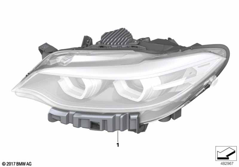 Genuine BMW 63117469779 Headlight, Led Technology, Left | Duco Car Parts UK Car Parts