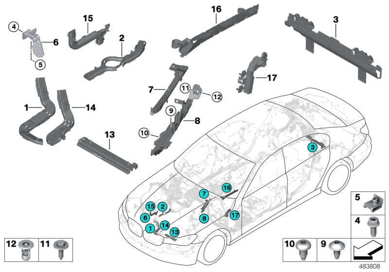 Genuine BMW 61139325426 G32 G30 G31 Cable Guide (Inc. 620dX, M550dX & 630d) | Duco Car Parts UK UK Car Parts