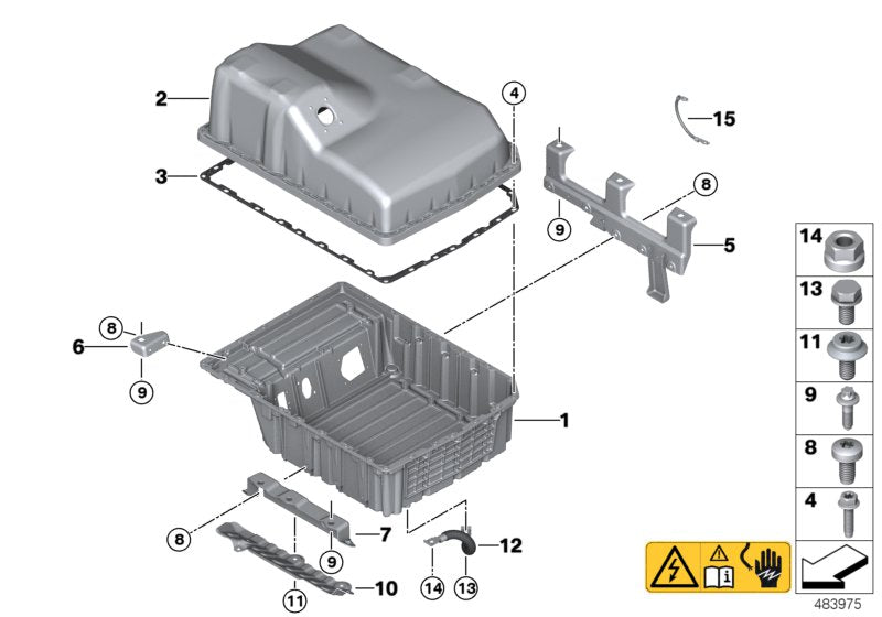 Genuine BMW 61258624661 Underride Protection (Inc. 225xe & Cooper SE ALL4) | Duco Car Parts UK UK Car Parts