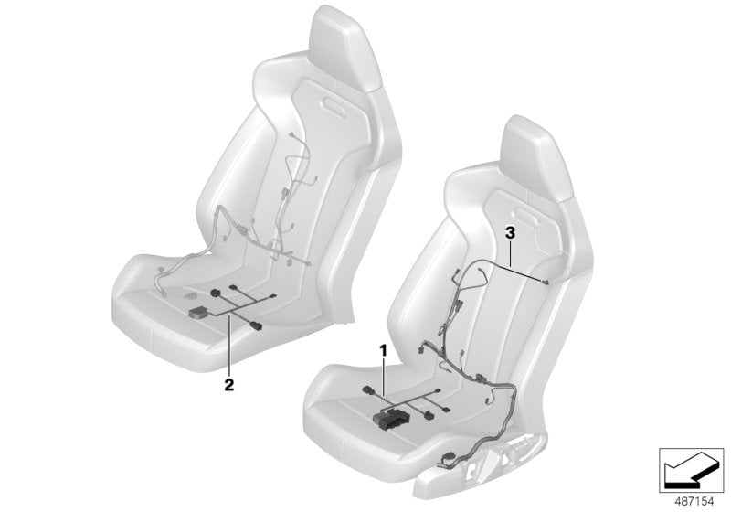 Genuine BMW 61128711921 Wiring Set Seat Right (Inc. X3 M & X4 M) | Duco Car Parts UK UK Car Parts