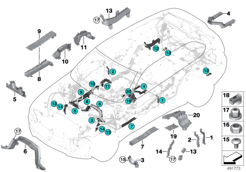 Genuine BMW 61139132860 E71 F16 Wiring Duct, Front Right (Inc. X5) | Duco Car Parts UK UK Car Parts