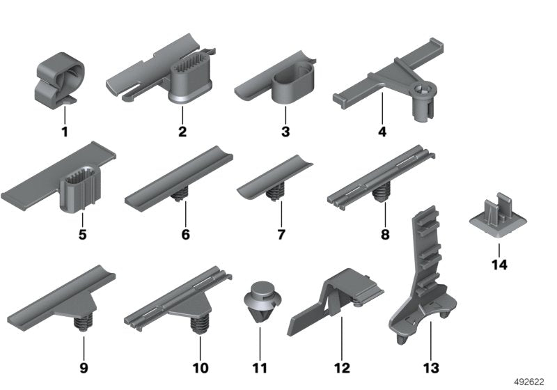 Genuine BMW 61139308985 Cable Holder (Inc. 335dX, 335iX & 430iX) | Duco Car Parts UK UK Car Parts
