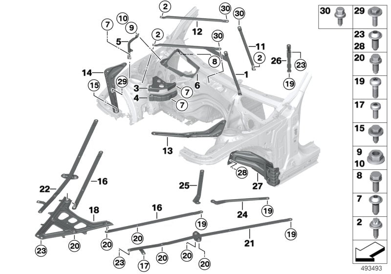 Genuine BMW 33306861221 Torx Bolt ISA M12X35-10.9 | Duco Car Parts UK Car Parts