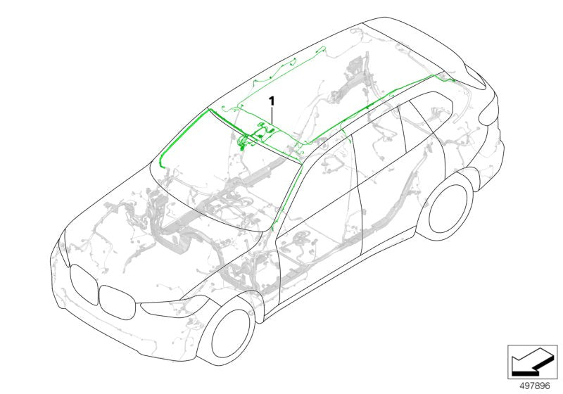 Genuine BMW 61128709262 G05 Roof Cable Harness (Inc. X5) | Duco Car Parts UK UK Car Parts