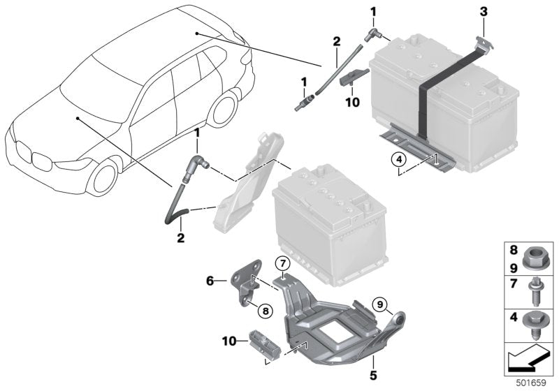 Genuine BMW 61216819636 G05 G06 Roll Band, Battery (Inc. X5 & X6 30dX) | Duco Car Parts UK UK Car Parts