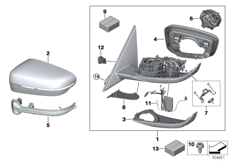 Genuine BMW 51167498214 Housing Lower Section, Right | Duco Car Parts UK Car Parts