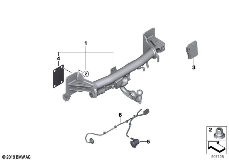 Genuine BMW 61129834453 Wiring Set (Inc. X5)