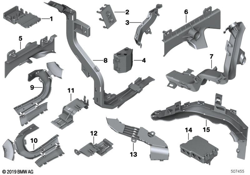 Genuine BMW 61136820959 G02 Cable Duct, Tailgate Hinge, Right (Inc. X4) | Duco Car Parts UK UK Car Parts