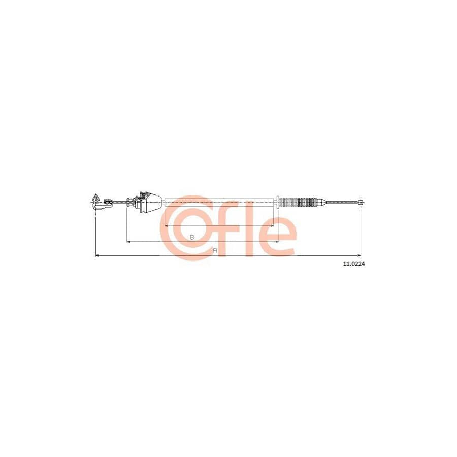 Cofle 92.11.0224 Throttle Cable For Renault Megane