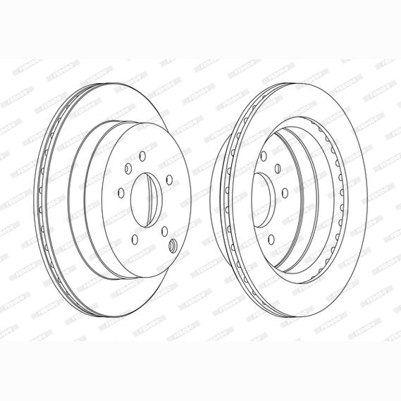FERODO DDF1660C Brake Disc .