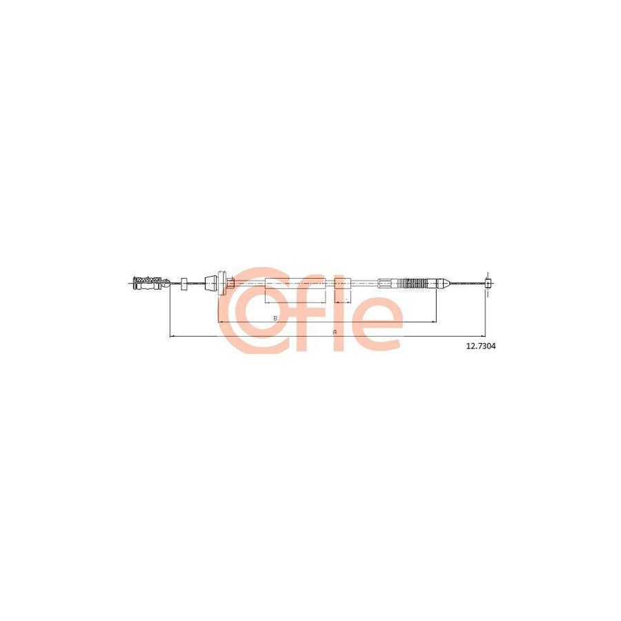 Cofle 92.12.7304 Throttle Cable For Fiat Palio I Weekend (178)