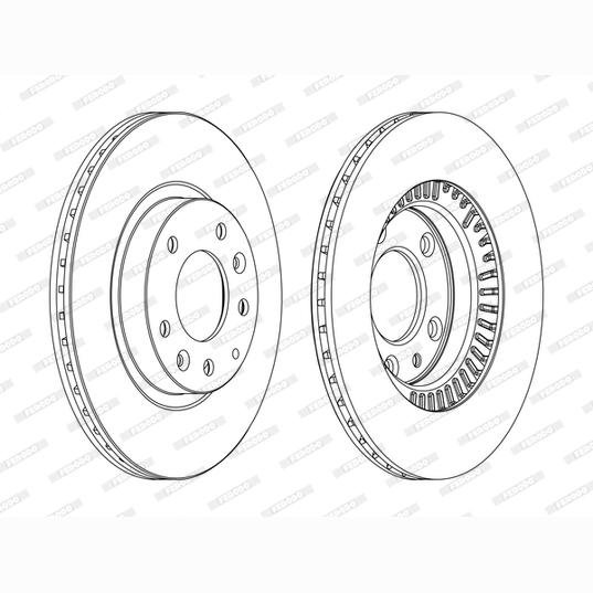 FERODO DDF1657C Brake Disc .