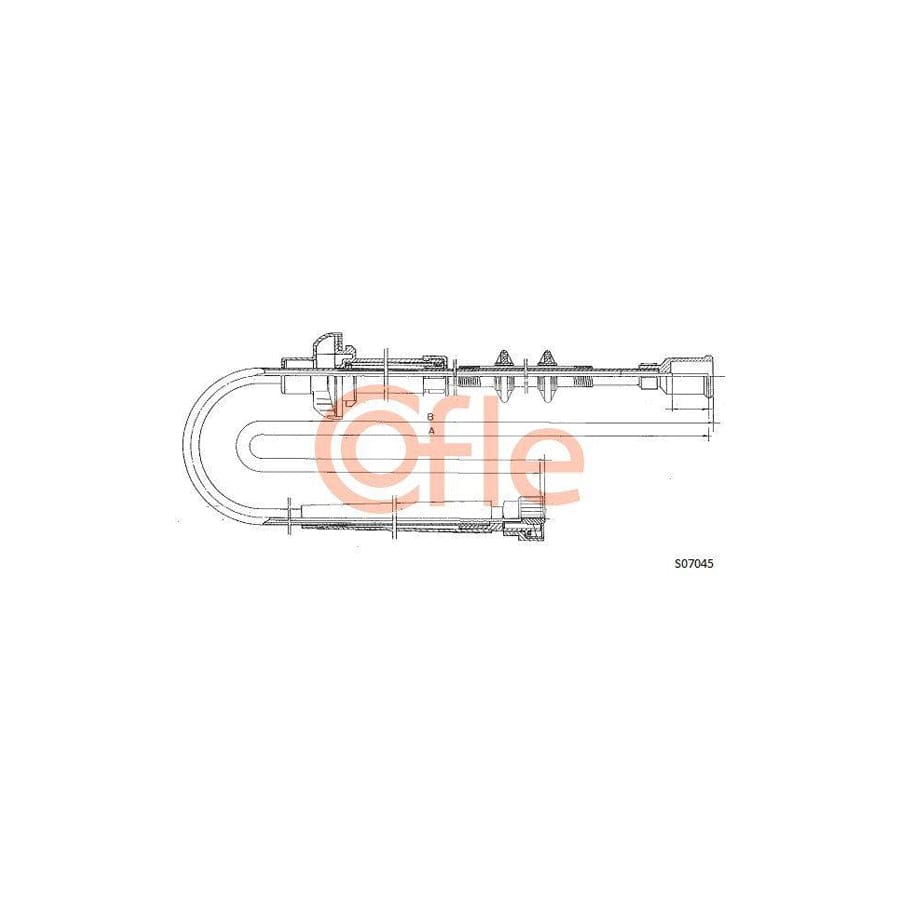 Cofle 92.S07045 Speedometer Cable For Fiat Punto