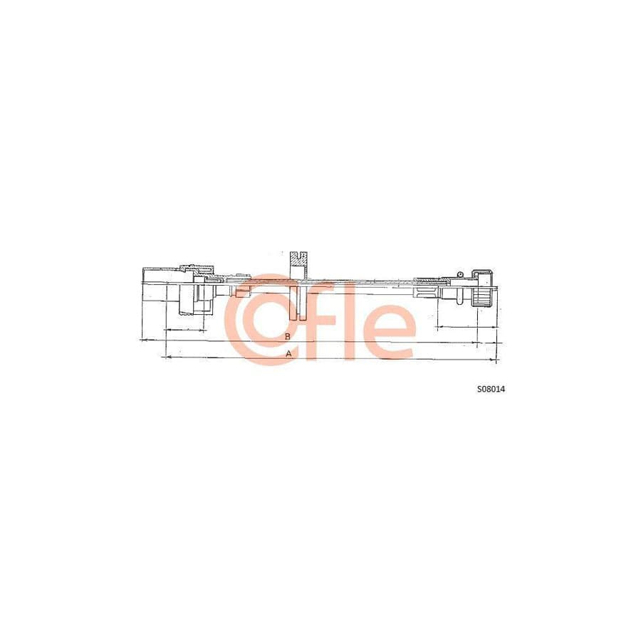 Cofle 92.S08014 Speedometer Cable