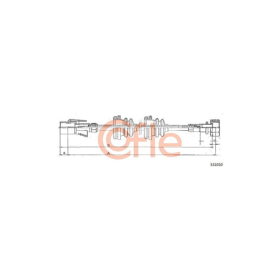 Cofle 92.S31010 Speedometer Cable For VW Polo