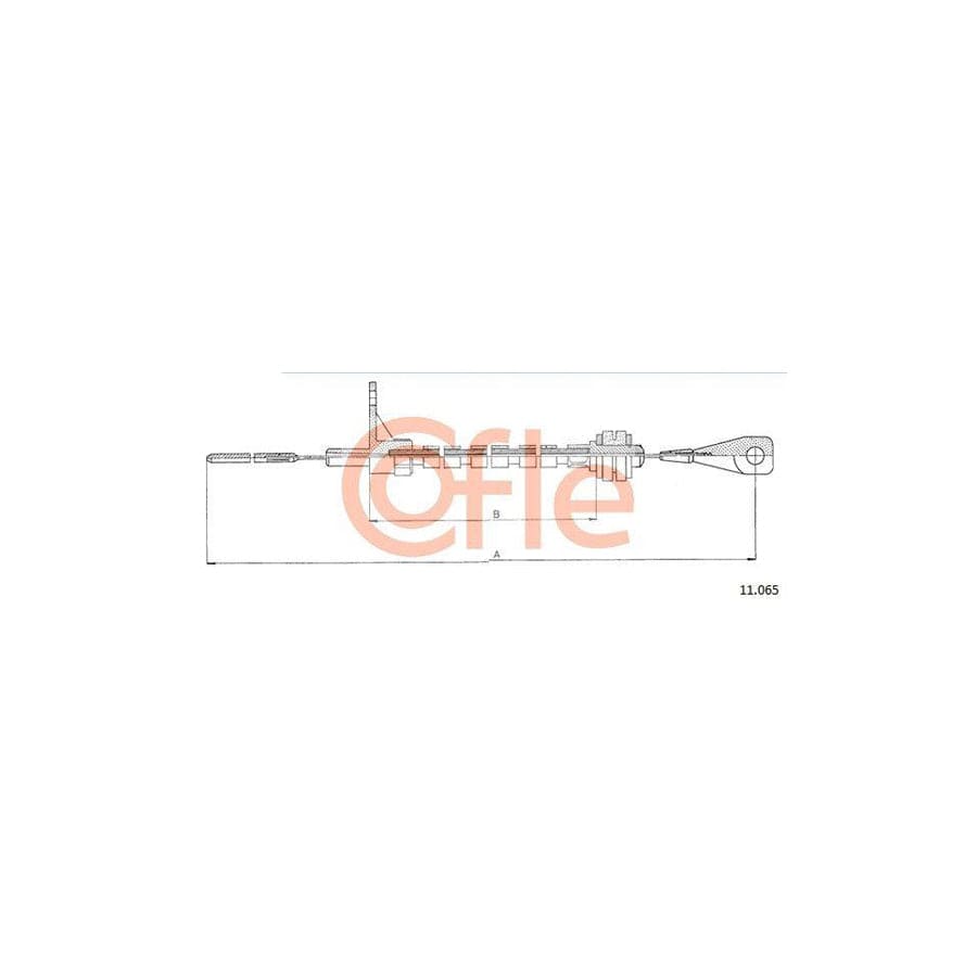 Cofle 92.11.065 Throttle Cable For VW Transporter