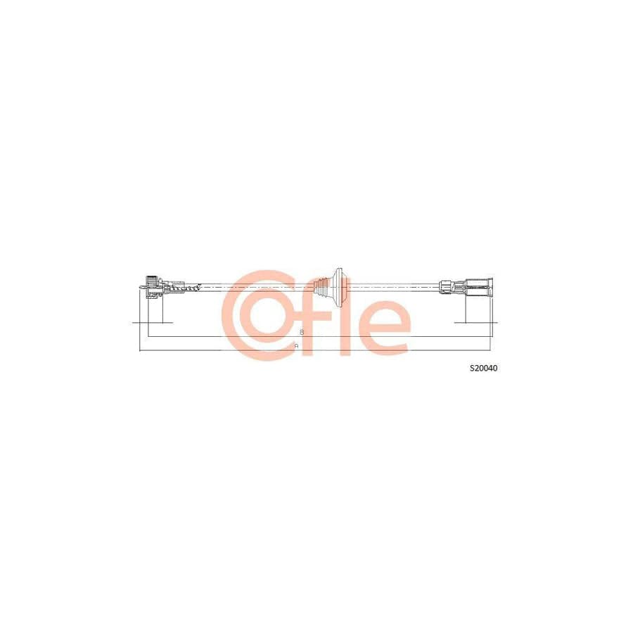 Cofle S20040 Speedometer Cable For Opel Omega
