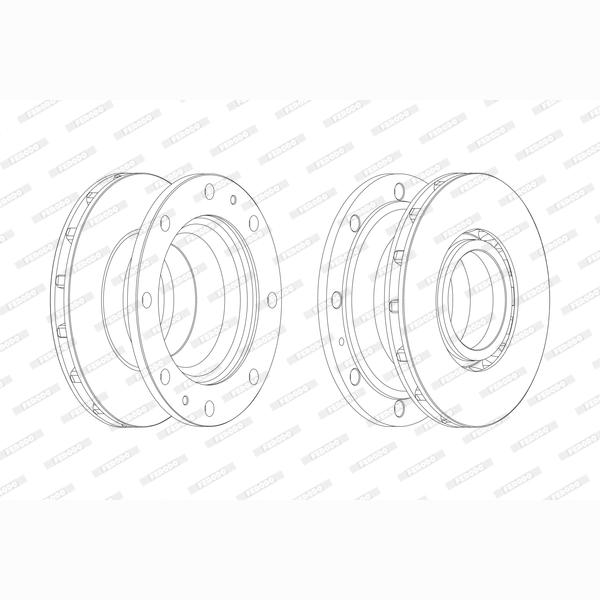 FERODO FCR341A Brake Disc
