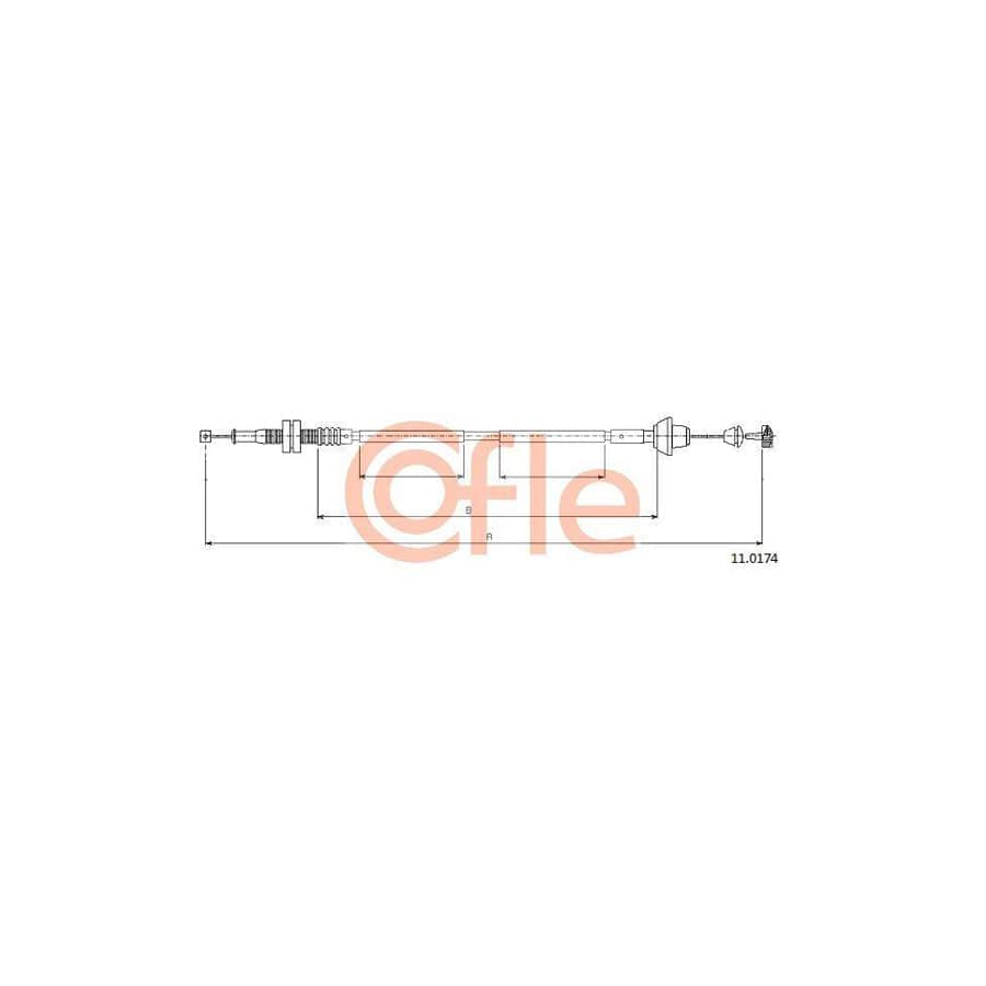 Cofle 92.11.0174 Throttle Cable