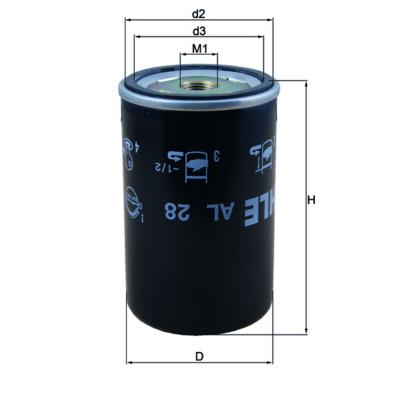 MAHLE AL28 Compressed-Air System Air Dryer Cartridge