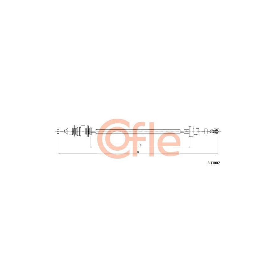 Cofle 3.Fi007 Throttle Cable For Fiat Palio I Weekend (178)