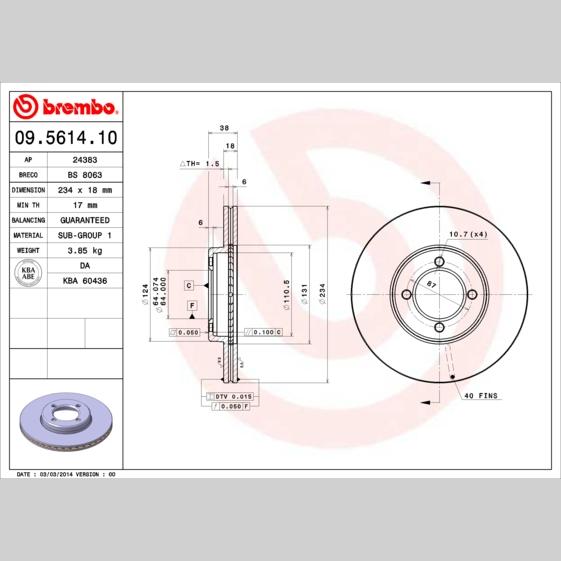 BOSCH 1987470025 Disc Brake Caliper Repair Kit