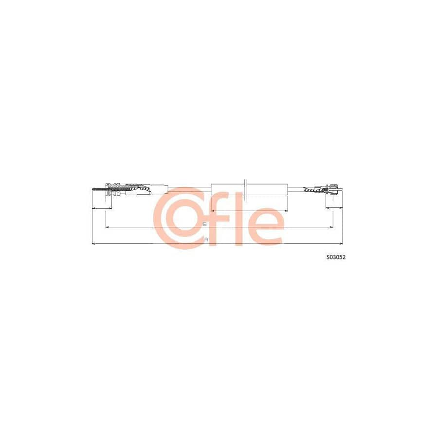 Cofle 92.S03052 Speedometer Cable For Citroën Zx