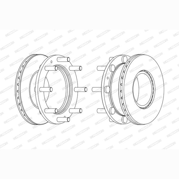FERODO FCR308A Brake Disc