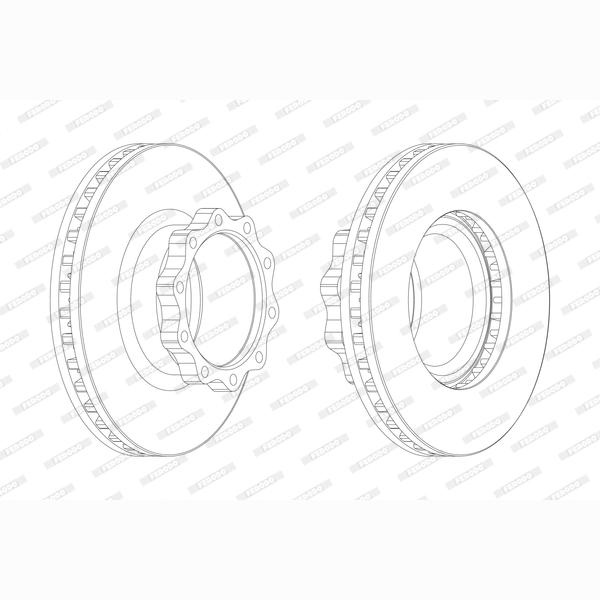 FERODO FCR147A Brake Disc