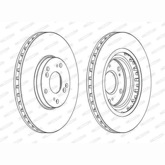 FERODO DDF1266C Brake Disc .