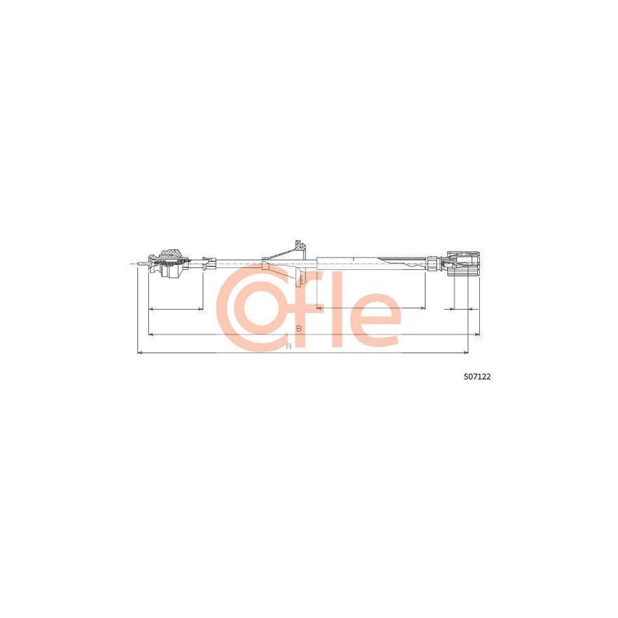 Cofle S07122 Speedometer Cable