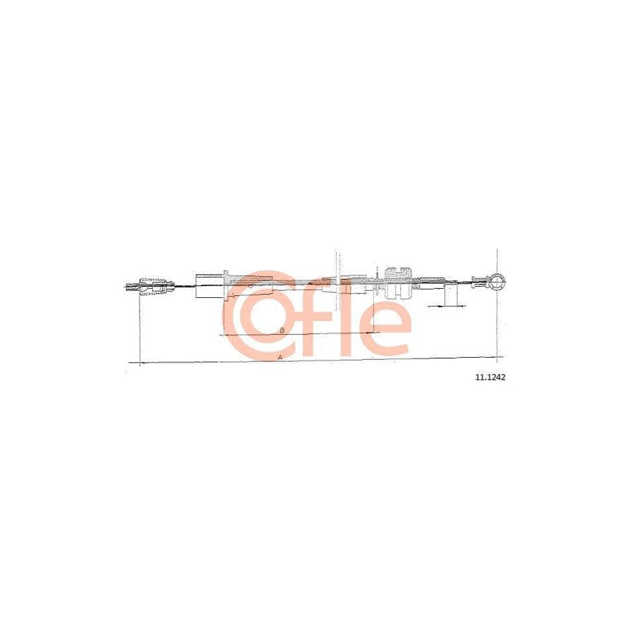 Cofle 92.11.1242 Throttle Cable For Opel Astra