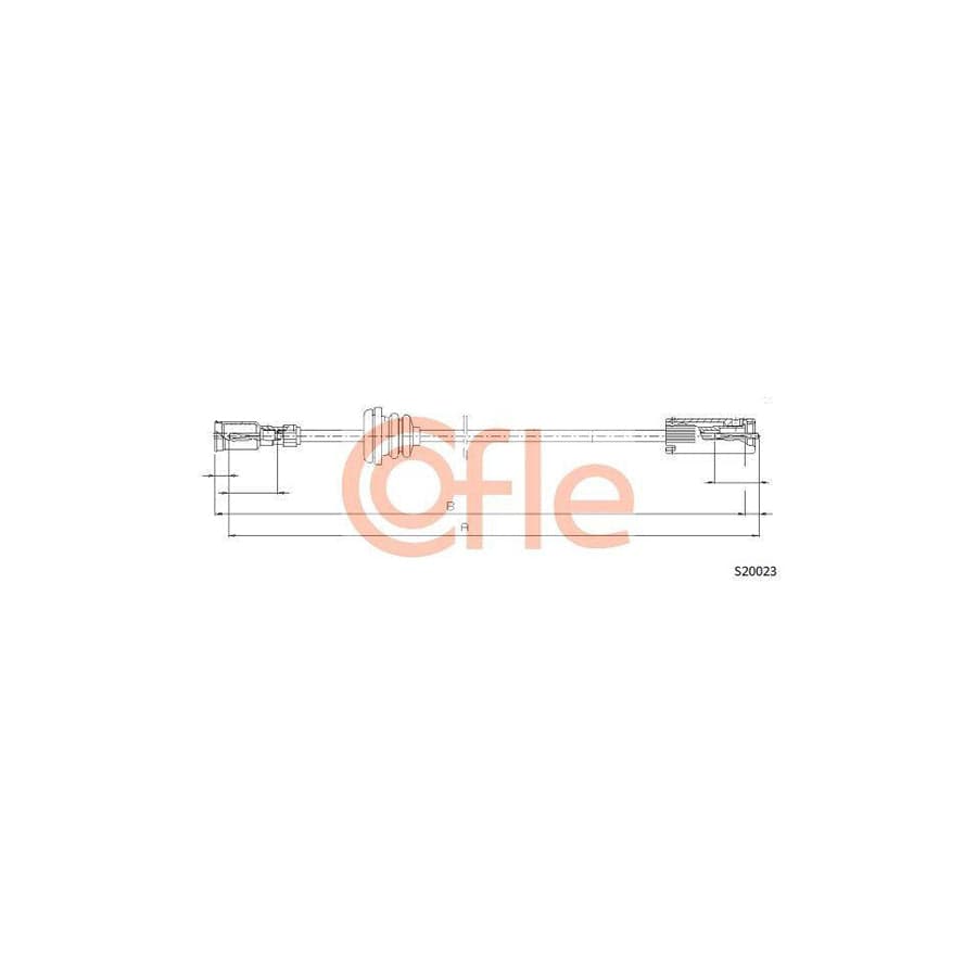 Cofle 92.S20023 Speedometer Cable For Opel Corsa