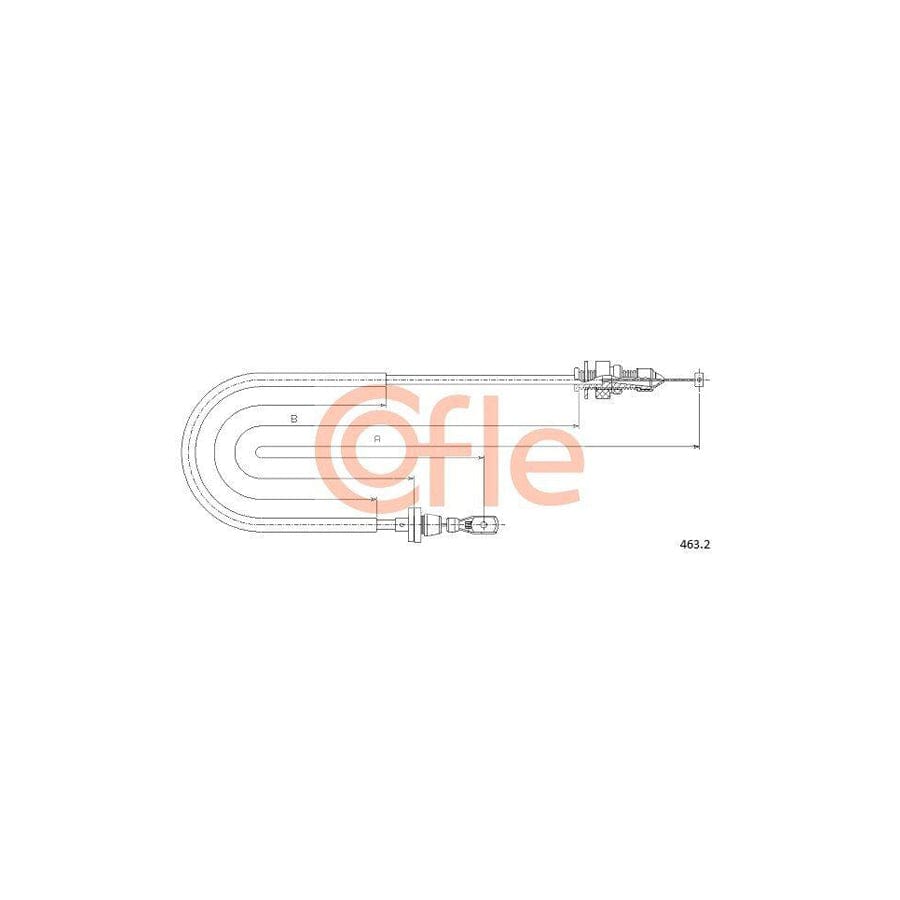 Cofle 92.463.2 Throttle Cable