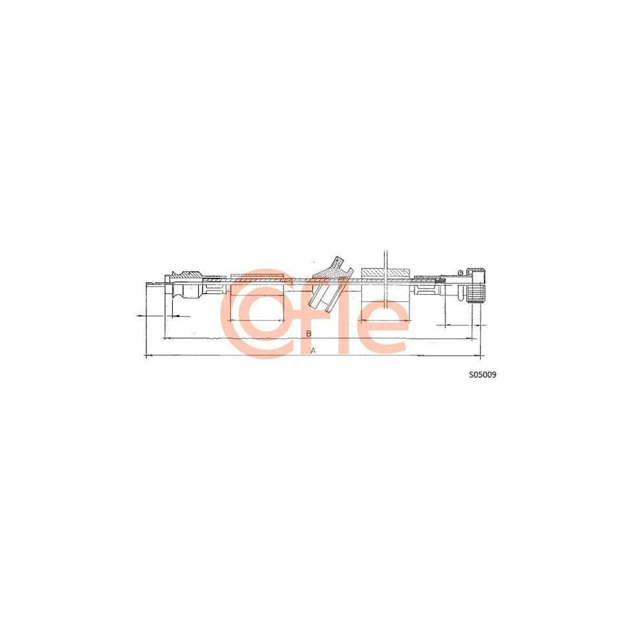 Cofle 92.S05009 Speedometer Cable Suitable For Mercedes-Benz W123 Saloon (W123)