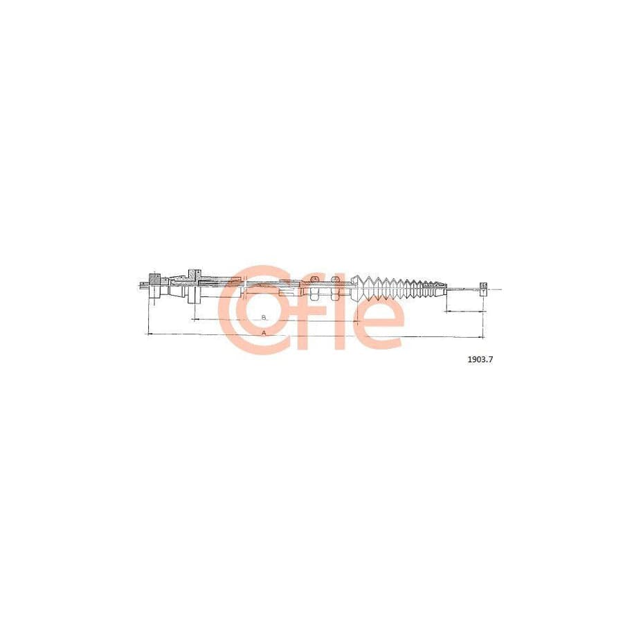 Cofle 1903.7 Throttle Cable For Lancia Y10 (156)