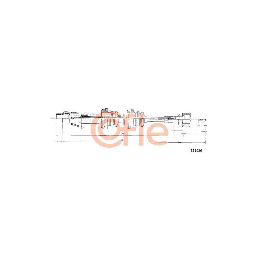 Cofle S31026 Speedometer Cable