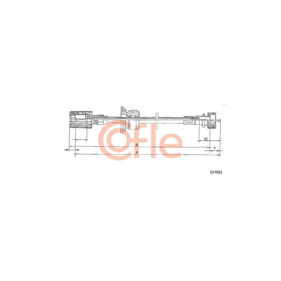 Cofle 92.S07083 Speedometer Cable