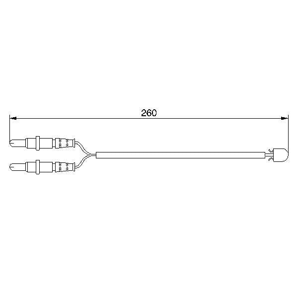 BOSCH 1987474975 Brake Pad Wear Warning Contact