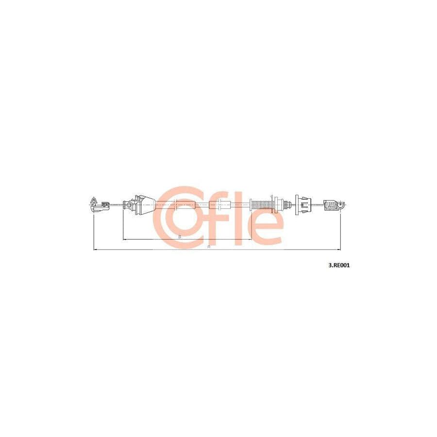 Cofle 92.3.Re001 Throttle Cable