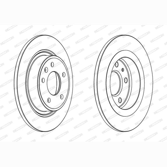 FERODO DDF1871C Brake Disc .