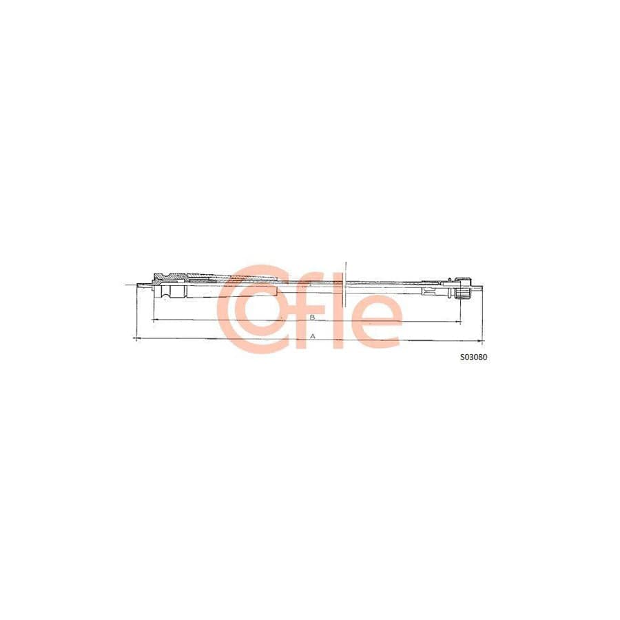 Cofle S03080 Speedometer Cable