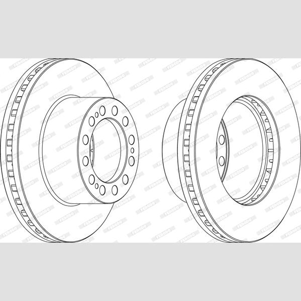 FERODO FCR204A Brake Disc