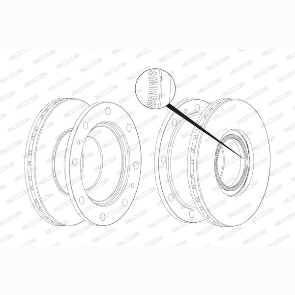 FERODO FCR237A Brake Disc
