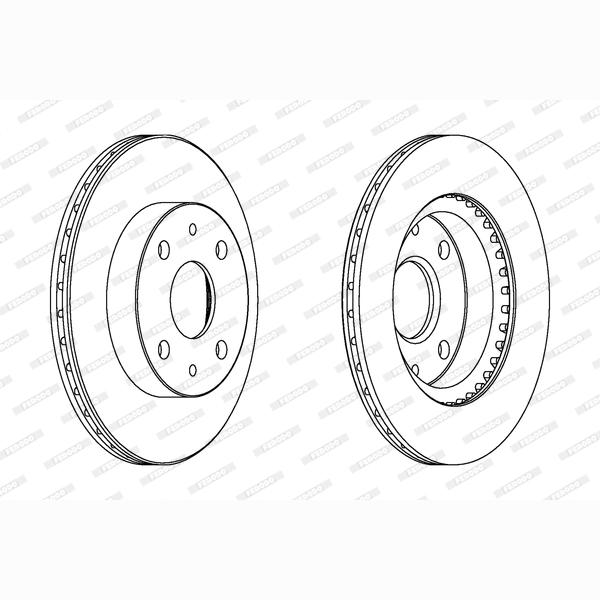 FERODO DDF1394C Brake Disc .