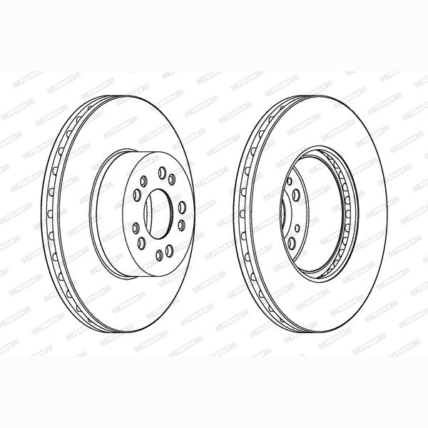 FERODO DDF1061C-1 Brake Disc