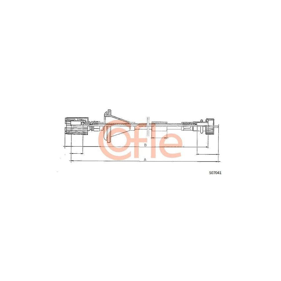 Cofle 92.S07041 Speedometer Cable For Fiat Uno
