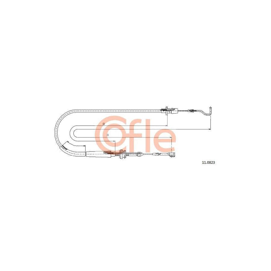 Cofle 92.11.0823 Throttle Cable