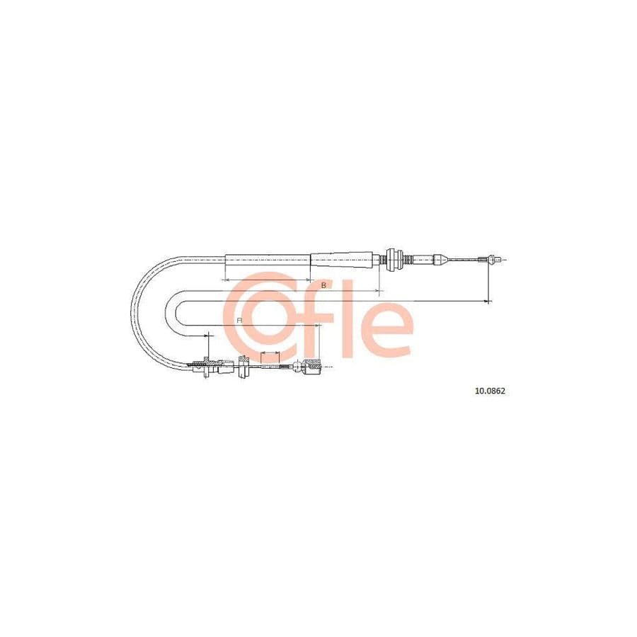 Cofle 92.10.0862 Throttle Cable